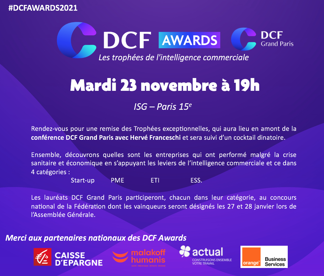 Remise des Trophées DCF Awards Grand Paris